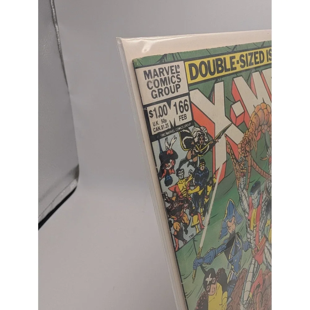 Uncanny X-Men 166 Marvel Comics 1982 Double-Sized Issue Paul Smith Cover Brood